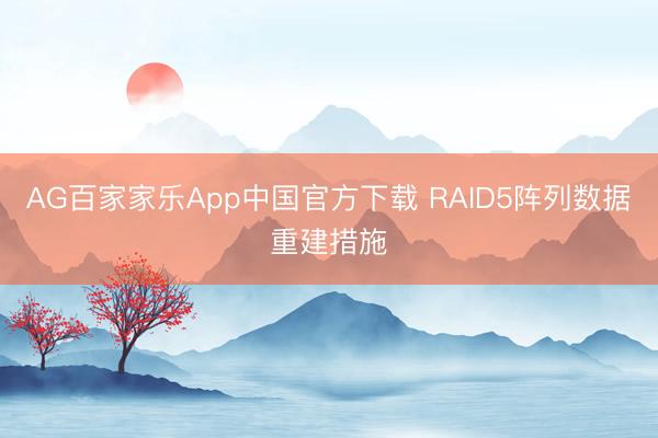 AG百家家乐App中国官方下载 RAID5阵列数据重建措施